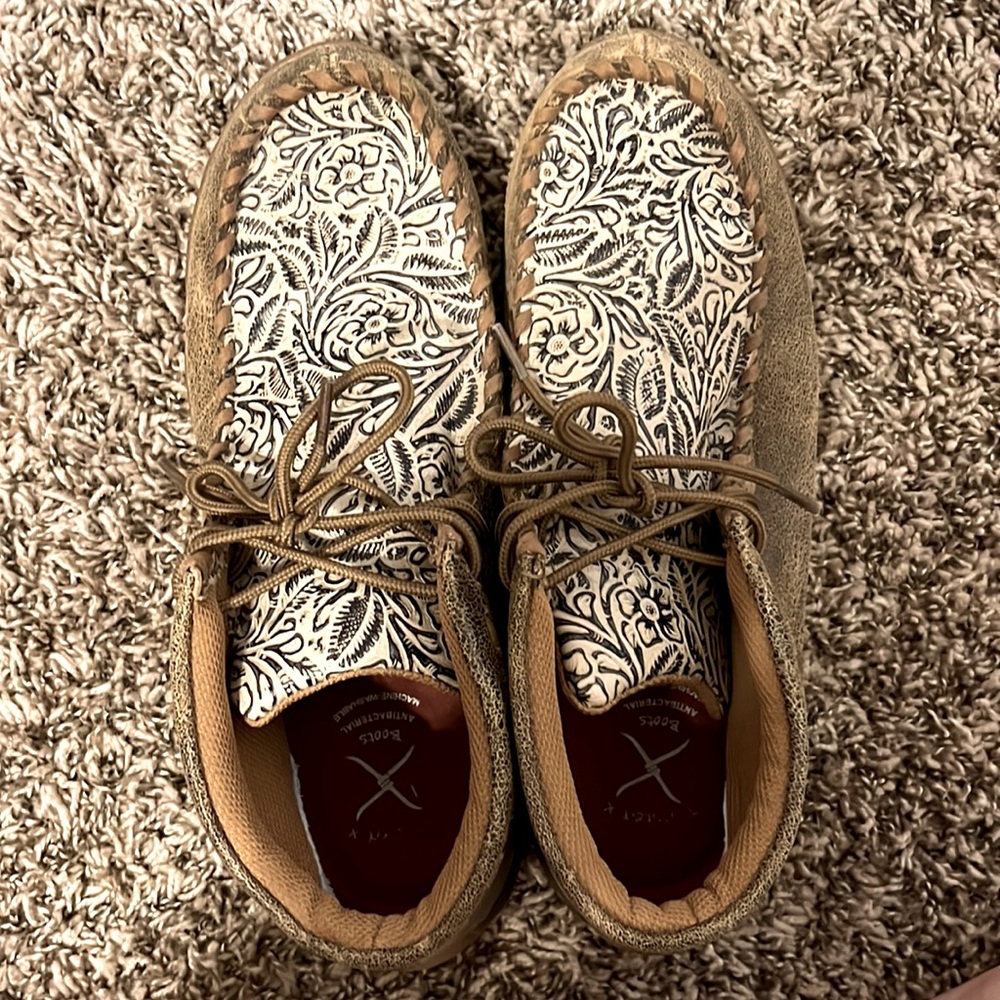 Twisted X Tooled Leather Shoes